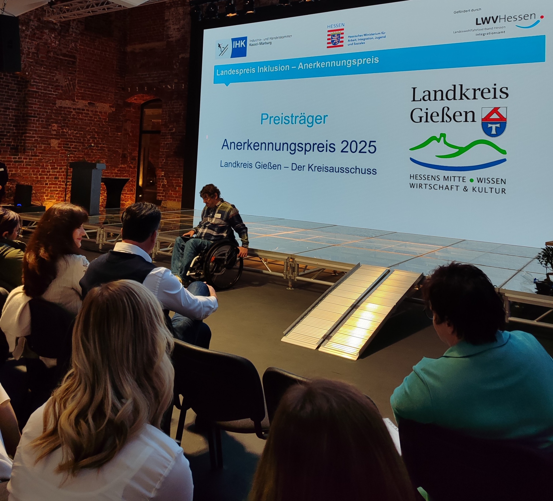 Anerkennungspreis Öffentlicher Dienst, Preisträger 2025: Landkreis Gießen 
© LAG WR Hessen e. V.